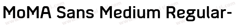 MoMA Sans Medium Regular字体转换